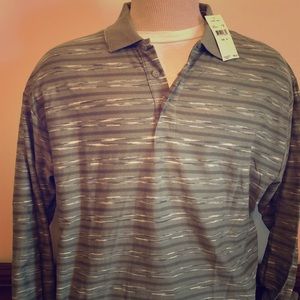 Men’s Claiborne long sleeve polo size M